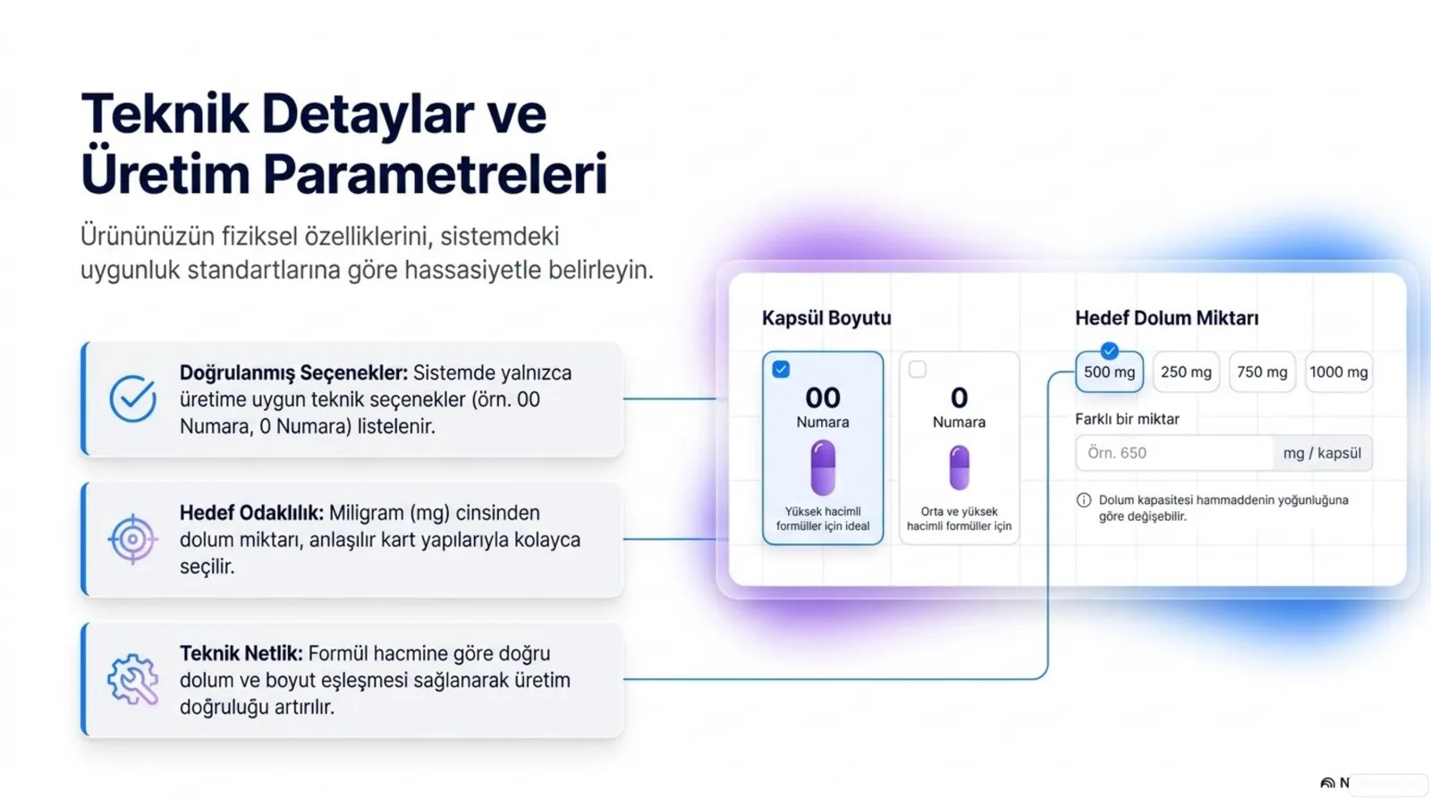 Fason üretim teknik detayları ve üretim parametreleri